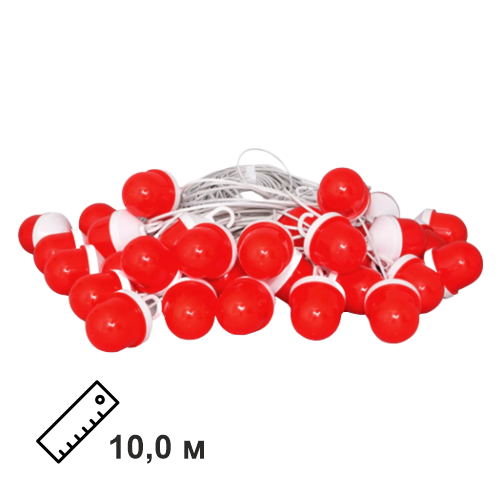 Сигнальная гирлянда из фонарей ФС-12 с шагом 10,0 м