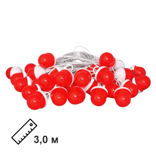 Сигнальная гирлянда из фонарей ФС-12 с шагом 3,0 м