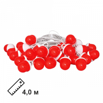 Сигнальная гирлянда из фонарей ФС-12 с шагом 4,0 м